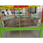 Hexagonal Trampoline Factory - Family-friendly with Net Stairs PP Mat