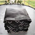 Trampoline Mesh Manufacturer - Black PP Mat with Cloth Rings Accessory