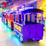 Electric Trackless Train Factory - Customer Feedback RGB Light Mall
