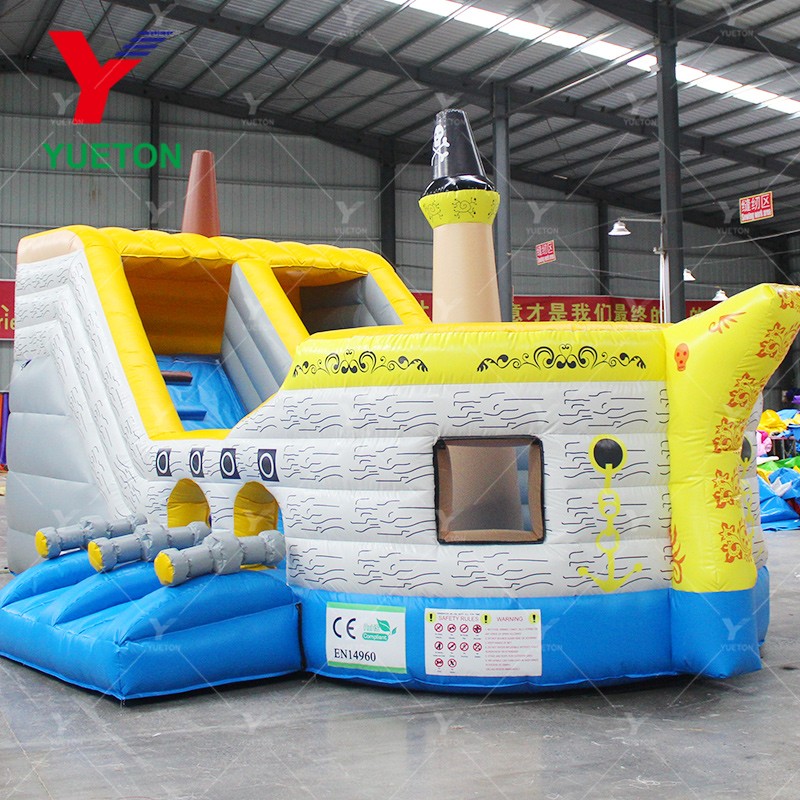 Pirate Ship Slide Manufacturer - 7m Giant Inflatable Double Slides
