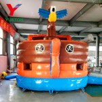 Pirate Ship Slide Manufacturer - 7m Giant Inflatable Double Slides