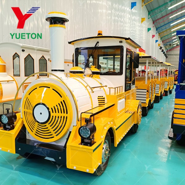 Electric Trackless Train Factory - 27 Seats Tourist Sightseeing Train