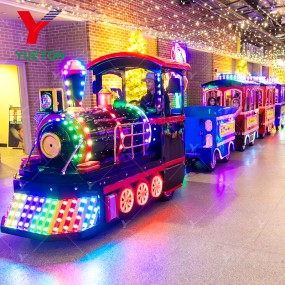 Electric Trackless Train Factory - Customer Feedback RGB Light Mall
