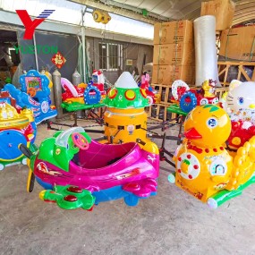 Mini Merry Go Round Manufacturer - 6 Seats Electric Airplane Carousel