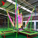 Bungee Trampoline Supplier - Chinese Manufacturer 4 Persons With Light