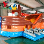 Pirate Ship Slide Manufacturer - 7m Giant Inflatable Double Slides