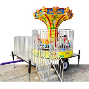 Merry Go Round Factory - Portable Trailer Mounted Mobile Carousel