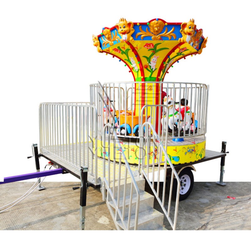 Merry Go Round Factory - Portable Trailer Mounted Mobile Carousel