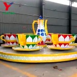 Tea Cup Ride Supplier - Outdoor Lotus Theme Adults Equipment