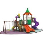 Playground Slide Factory - Kids Outdoor Forest Theme Plastic Slide