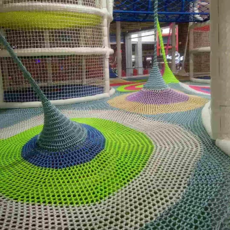 Playground Equipment Factory - Large Indoor Soft Rope Course Maze