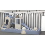 Soft Play Area Supplier - Mini Indoor White Pink Toddler Play Slide