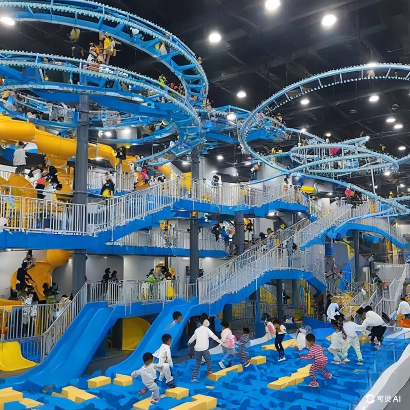 Soft Play Equipment Factory - Hot Selling Ninja Warrior Obstacle Course