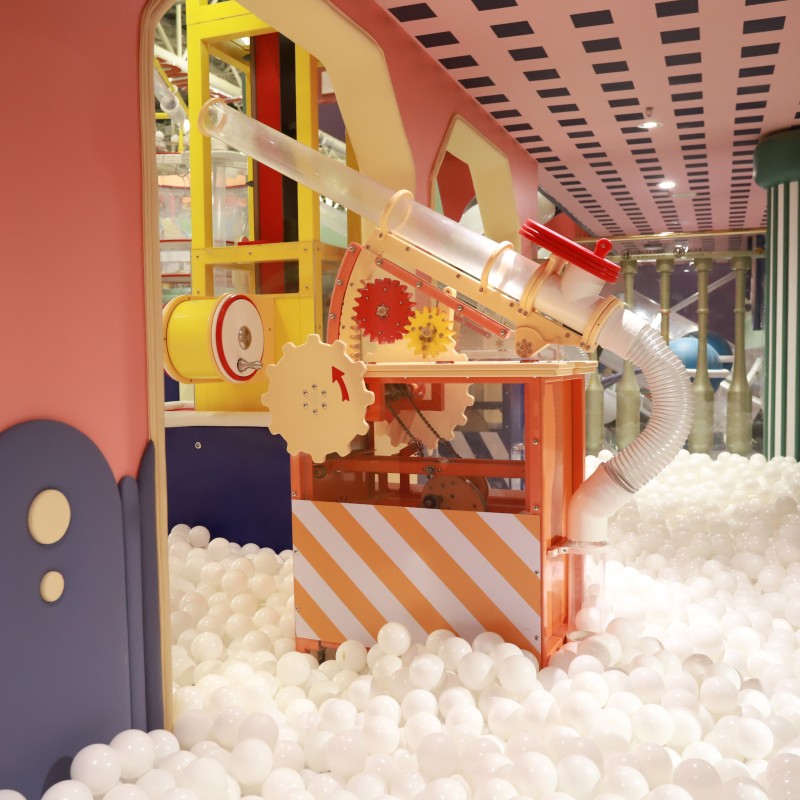 Mechanical Ball Pit Factory - Science Exhibit Toddler Soft Play