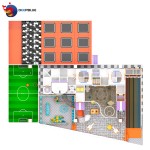 Trampoline Football Field Factory - Customizable Colorful Mazes for Kids