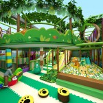 Indoor Playground Factory - Kids Interactive Plastic Double Slide