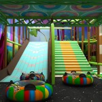 Indoor Playground Factory - Kids Interactive Plastic Double Slide