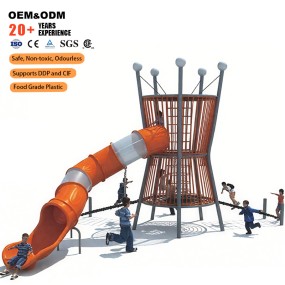 Children Playground Manufacturer - Custom Plastic Tube Slide Set