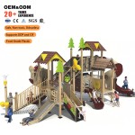 Playhouse Equipment Factory - Outdoor Playhouse Climbing Rope Slide