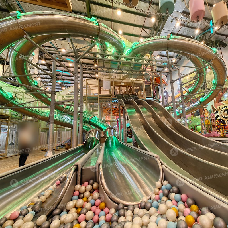 Playground Equipment Factory - Multi-Activity Indoor Park Slides Trampolines