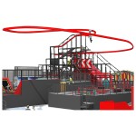 High Rope Course Factory - Adventurous Indoor High Rope Zip Line