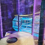Indoor Playground Manufacturer - Cinema-Topped LED Slides Trampoline Park