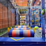 Playground Equipment Supplier - Custom Indoor LED Slides Ninja Course