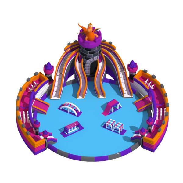 Inflatable Water Park Factory - OEM Water Slip N Slide Castle