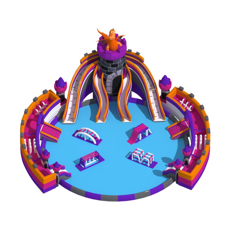 Inflatable Water Park Factory - OEM Water Slip N Slide Castle