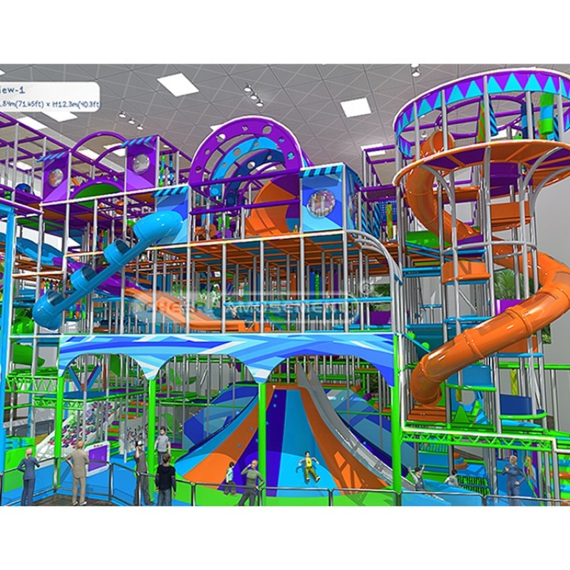 Indoor Playground Factory - One-Stop Service 12.3m High Playland