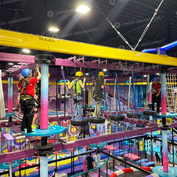 Rope Course Manufacturer - Indoor Multi-Level Rope Adventure Course