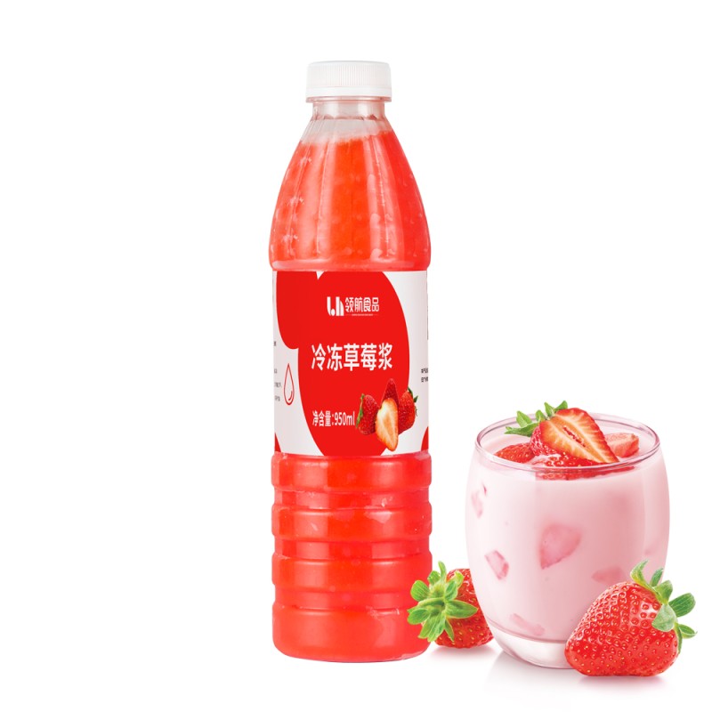 2025 Factory Hot Selling Strawberry Concentrate Syrup Strawberry Pulp Jam Bubble Tea Drinks for Coffee Shops