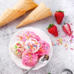 Milk Tea Raw Material Strawberry Ice Cream Mix Soft Sweet Cone Ice Cream Powder Ice Cream bar