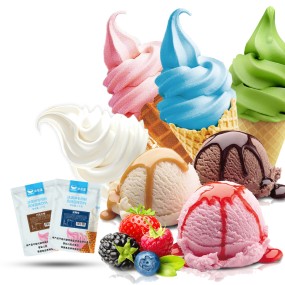This Is the Best Halal Popular Flavor 1kg Vanilla Soft Serve Ice Cream Powder Mix for Ice Cream Shop or Machine