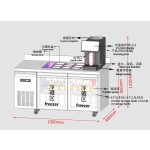 Full Automation Milk Tea Making Bubble Tea Table Bar Counter Machine With Refrigeration Cabinet Coffee Milk Tea Shop Equipment