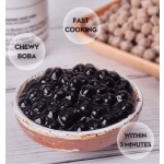 Halal Bubble Tea Ingredients Supply Vendors Wholesale High Quality Brown Sugar Tapioca Pearls Taiwan Bubble Tea Bobas Balls