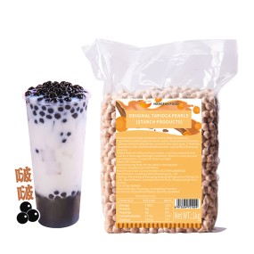 2023 Hot Selling Taiwan Milk Tea Boba Bubble Tea Ingredients Halal Tapioca Pearls Bubble Tea Bobas