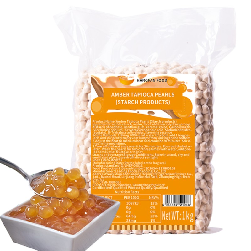2023 Hot Selling Best Price Taiwan Bubble Tea Ingredients Supplier Halal Boba Tea Quick Cook Instant Bulk Tapioca Pearls