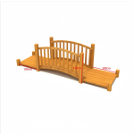 Children's Play Equipment Supplier - Wooden Slide Guardrails Garden