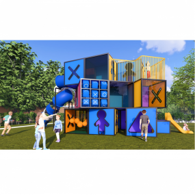 Outdoor Slide Supplier - Durable Solid Construction Magic Cube