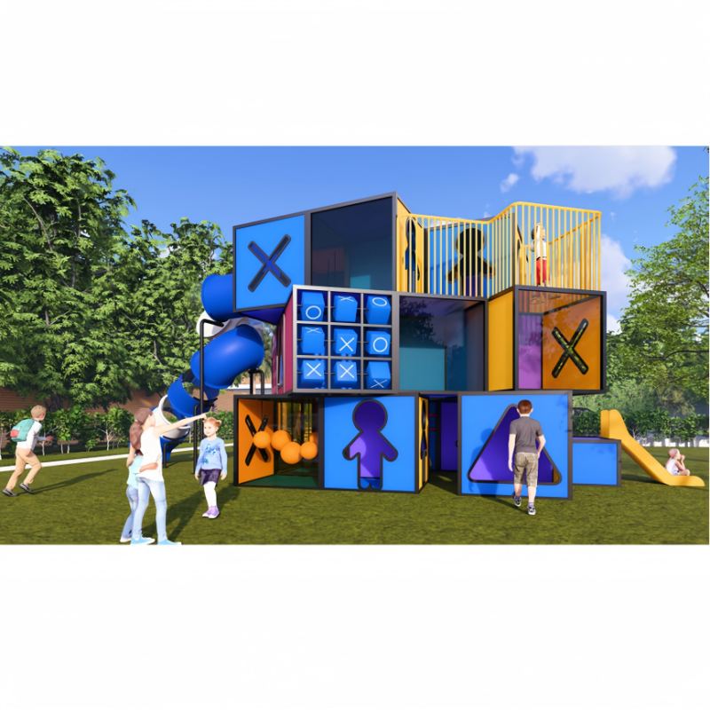 Outdoor Slide Supplier - Durable Solid Construction Magic Cube