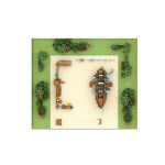 Wooden Pirate Ship Factory - Customizable Large Slide Set Schools