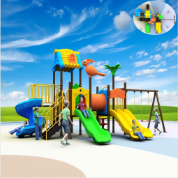 Outdoor Metal Plastic Slide Supplier - Large Children Fun Garden