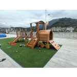 Outdoor Amusement Equipment Supplier - Multi-Functional Wooden Playground