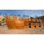 Wooden Pirate Ship Factory - Customizable Large Slide Set Schools