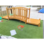 Children's Play Equipment Supplier - Wooden Slide Guardrails Garden