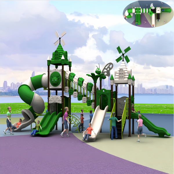 Outdoor Playground Equipment Factory - Multi-Functional Slide Swing