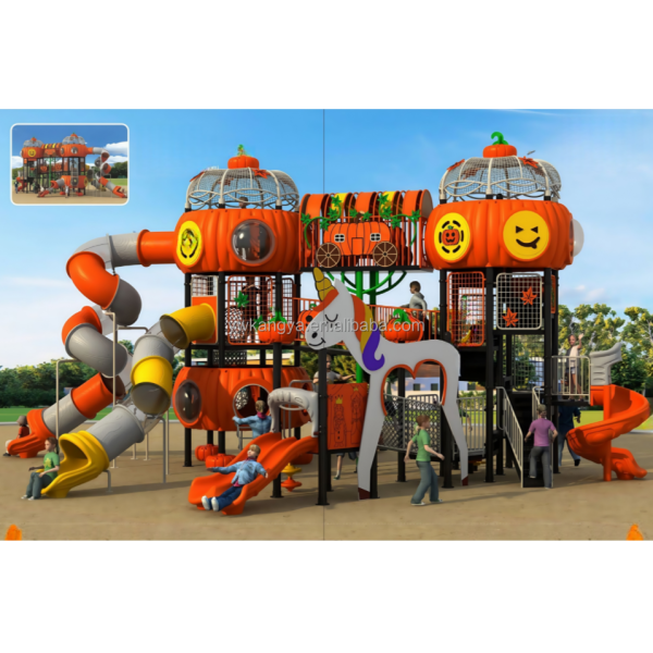 Commercial Swing Slide Manufacturer - High Quality Custom Pumpkin Design