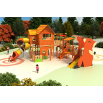 Outdoor Wooden Slide Factory - Customizable Durable Park Amusement
