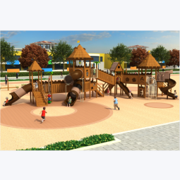 Outdoor Wooden Slide Factory - Customizable Durable Park Amusement